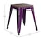 Flash Furniture 4 " Purple Metal Stool with Wood Seat, PK4 ET-BT3503-18-PR-WD-GG - alternate 9